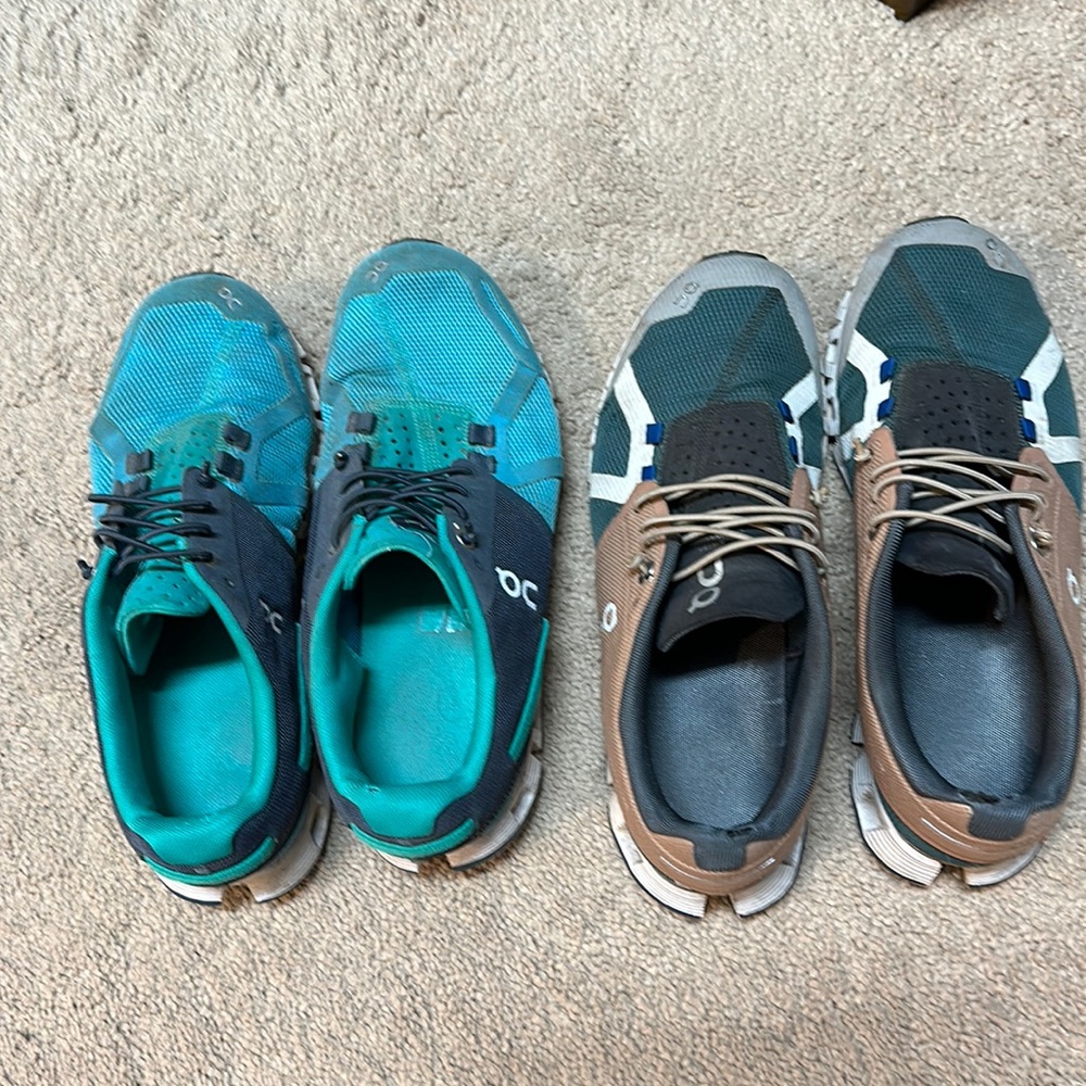 Pair of size 8 on cloud shoes.